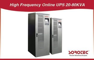 Giai đoạn 380V AC 20, 40, 80 KVA UPS trực tuyến với tần số cao với RS232, AS400, RS485