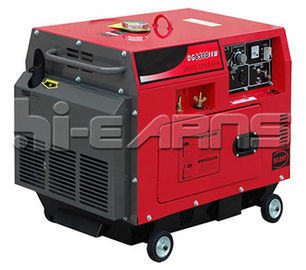Air-cooled welding generator 1.8KW silent welding generator--red color, single phase