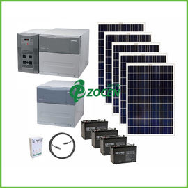 2000 Watt Pitch Roof / Flat Roof lưới kết nối năng lượng mặt trời Hệ thống điện 96V 400AH