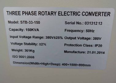 150 KVA 3 Pha Cơ điện áp hoàn toàn tự động điều chỉnh Đối với CT Scanner / MRI hệ thống