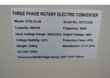 Trong nhà / ngoài trời 80 KVA IP20 Ba điện áp pha tự động điều chỉnh