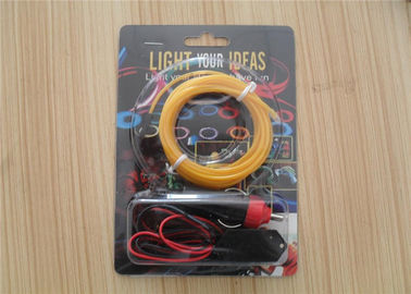 4mm / 5mm electroluminescence LED EL Wire Với DC 12V Inverter Đối với cửa và tường