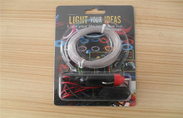 4mm / 5mm electroluminescence LED EL Wire Với DC 12V Inverter Đối với cửa và tường