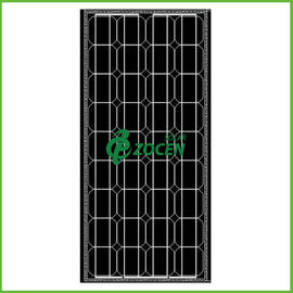 Hiệu suất cao 80W 18V Sharp Monocrystalline Solar Panels Đen