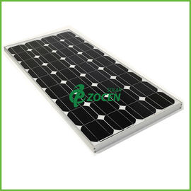 Hiệu suất cao 80W 18V Sharp Monocrystalline Solar Panels Đen