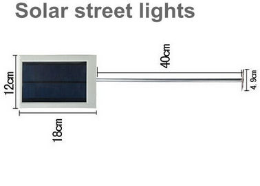 Epistar Chip năng lượng mặt trời Đèn đường LED Với 3.7V Li-Po Pin sạc