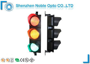 300mm cao Flux Lights với tấm chắn nắng PC, đèn tín hiệu giao thông năng lượng mặt trời giao thông
