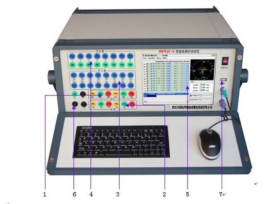 (6 pha của điện áp, 6 pha của hiện tại) tiếp máy tính thử nghiệm